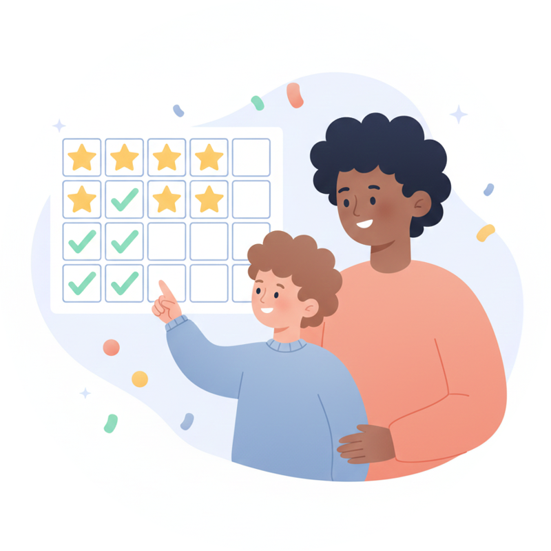 Track progress with visual schedules